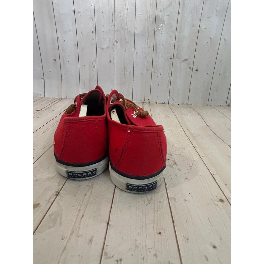 Sperry Top Siders Women's Canvas Red Boat Shoes STS92804 Sneakers Size US 11